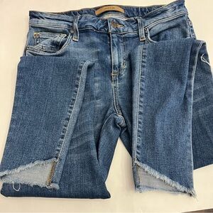 Joe’s Jeans The Blondie Midrise skinny ankle raw hem Size 28